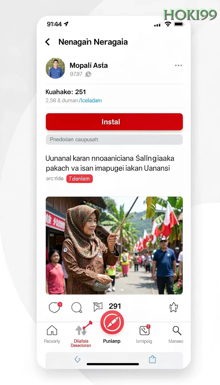 Cuplikan layar BANDARCOLOK — aktivitas