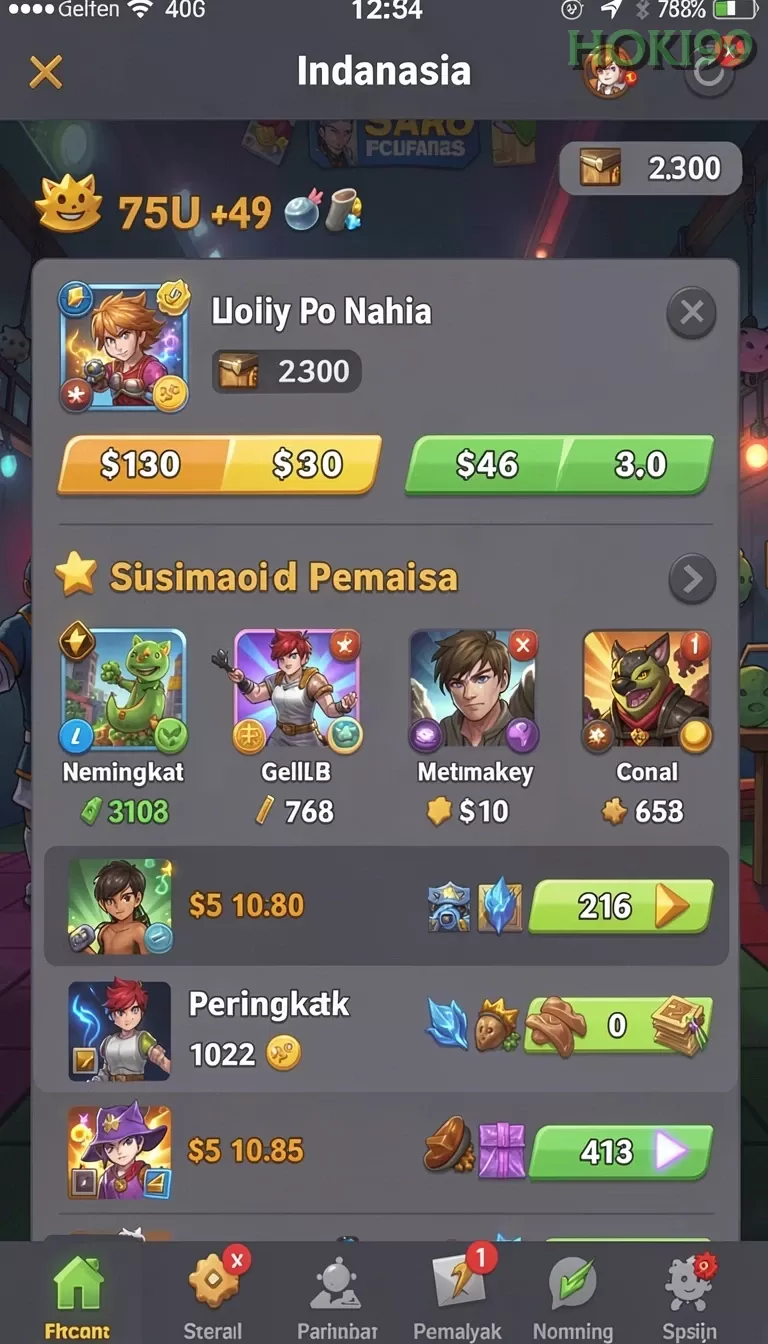 Cuplikan layar CITIBET88 — aktivitas