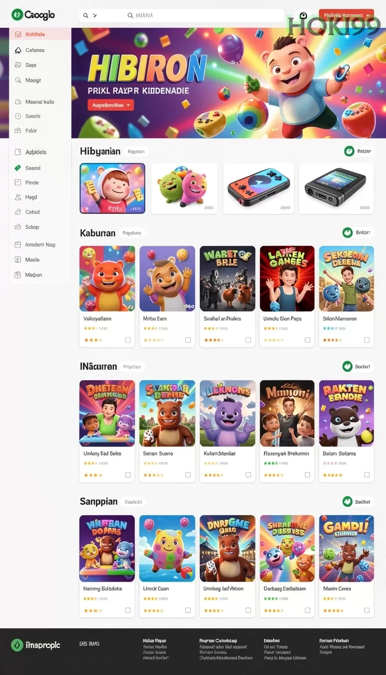 Cuplikan layar JJBET118 — menu navigasi